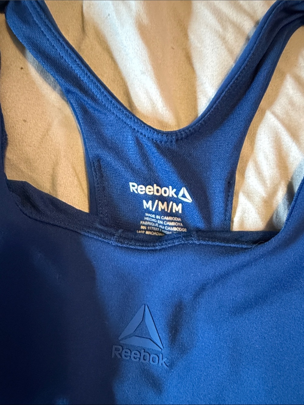 Reebok Royal Blue Racerback Performance Tank - Picture 2 of 3